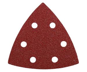 kwb Triangles abrasifs 93 mm en corindon supérieur avec grain 40, changement sans outil, encollage en résine synthétique et support papier renforcé pour le ponçage grossier du bois et du métal