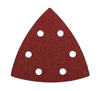 kwb Triangles abrasifs 93 mm en corindon supérieur avec granulométrie 40, 120, 240, changement sans outil, encollage résine synthétique et support papier renforcé, pour le ponçage du bois et du métal