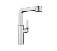 KWC Domo E Mitigeur de cuisine pivotant, avec douchette extractible, 10.701.003.700FL,