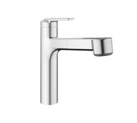KWC Domo E Mitigeur de cuisine pivotant, avec douchette extractible, 10.701.033.700FL,