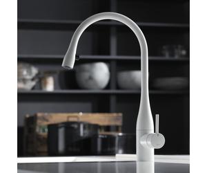 KWC Eve Mitigeur de cuisine pivotant, avec douchette extractible, 10.121.103.150FL,