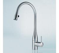 KWC Eve Mitigeur de cuisine pivotant, avec douchette extractible, 10.121.103.700FL,