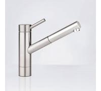 KWC Inox Mitigeur de cuisine pivotant, avec douchette extractible, 10.271.303.700FL,