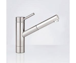 KWC Inox Mitigeur de cuisine pivotant, avec douchette extractible, 10.271.303.700FL,