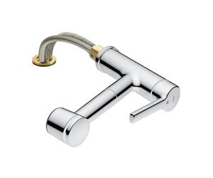 KWC Luna-E Mitigeur de cuisine à installer sous une fenêtre, extractible, pivotant, 10.441.053.000FL,