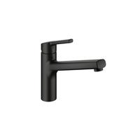 KWC Luna E1, mélangeur de lavabo, noir mat, haute pression