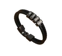 KWCLTH Bracelet personnalisé pour mon père Pour mes hommes Bracelet en cuir personnalisé Cadeaux pour petit ami