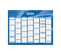 KWD QUO VADIS Calendrier de Banque Bleu 27x21cm 2024