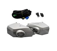 Kwedfgo 1 Ensemble Pour Toyota FJ Pour Cruiser 2007-2017 Pare-chocs Avant Voiture DRL Feux Jour Halogènes Antibrouillard Kit D'assemblage Feux De Conduite Phare De Travail(1 set silver)