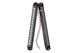 Kwedfgo Barre Feu Arrière Remorque Camion 10 Pouces LED D'arrêt/clignotant/recul/feu Stop Pour Wrangler Pour Golf Pour Chariot Tout-terrain Camion RV UTV ATV Feux Arrière(Blanc)