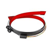 Kwedfgo Feu De Spoiler LED En Fiber De Carbone Noir Pour Voiture 115cm Feu De Coffre Feux Arrière D'avertissement Universels 12V Feux Arrière(Carbon fiber look 2,125cm)