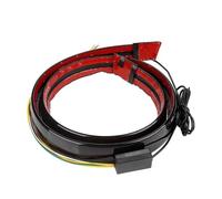 Kwedfgo Feu De Spoiler LED En Fiber De Carbone Noir Pour Voiture 115cm Feu De Coffre Feux Arrière D'avertissement Universels 12V Feux Arrière(Black 2,105cm)