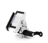 Kwedfgo GPS Support Téléphone pour pour MT-07 Traceur MT 07 pour MT07 2016 2017 12mm Moto Téléphone Portable GPS Navigation Support Support De Montage(Silver Combination A)