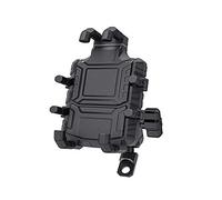 Kwedfgo GPS Support Téléphone Support Universel De Téléphone Portable De Moto Charge sans Fil 360 ° Rotation en Alliage D'aluminium Antichoc Support De Téléphone Étanche(Black(Bevel Base))
