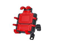Kwedfgo GPS Support Téléphone Support Universel De Téléphone Portable De Moto Charge sans Fil 360 ° Rotation en Alliage D'aluminium Antichoc Support De Téléphone Étanche(Red(Bevel Base))