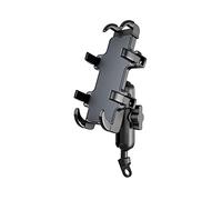 Kwedfgo GPS Support Téléphone Support Universel pour Téléphone Portable De Moto Absorbant Les Chocs Anti-dérapant Rotule À 360 ° Rotatif Support Fixe en Silicone À Huit Griffes(Bevel Base)