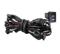 Kwedfgo Lot De 2 Phares Antibrouillard LED H11 12 V Pour Camion 60 W 6000 Lm Gauche Et Droite Pour Mitsubishi L200 Pour Strada Pour Triton 2005-2019 Phare De Travail(Harness Wire)