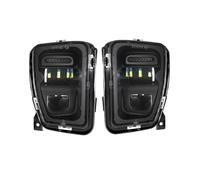 Kwedfgo Pour Dodge Pour Ram 1500 2013 2014 2015 2016 2017 2018 Feux Antibrouillard À LED Pare-chocs Avant DRL Feux Brouillard Conduite 68104820AC 68104821AC Phare De Travail(Le noir)