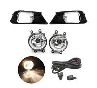 Kwedfgo Pour Toyota Pour Camry XV40 2007 2008 2009 Auto Chrome Phare Antibrouillard Grille Lunette Pré-lifting Cadre Phare Accessoires Feux Antibrouillard Phare De Travail(1 set Halogen)