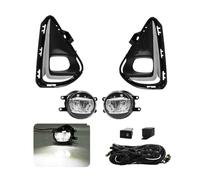 Kwedfgo Pour Toyota Pour Corolla Pour Axio 2018-2021 Ensemble Phares Antibrouillard Grille Fils Phares Cadre Bouton Couvercles Chromés Feux Brouillard À LED Phare De Travail(Led Fog Lamp)