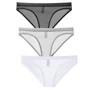 Kwelt Hommes Slips Sexy érotique Slips Shorts Slips Taille Basse Maille Voir à Travers Les Slips Respirants Slips Caleçons