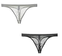 Kwelt Hommes String Érotique Tanga Bikini Tongs Sexy Shorts Slip, L