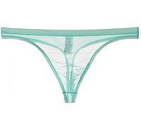 Kwelt Hommes String érotique Tanga Bikini Tongs Sexy Shorts Slip, Vert, XXL