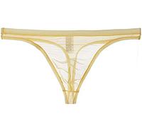 Kwelt Hommes String érotique Tanga String Bikini Tongs String Sexy Shorts Slip String, Beige, XXL