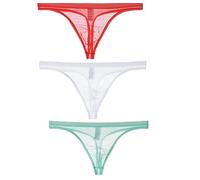 Kwelt Hommes String érotique Tanga String Bikini Tongs String Sexy Shorts Slip String, S
