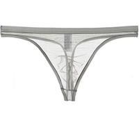 Kwelt Hommes String 鲯tique Tanga String Bikini Tongs String Sexy Shorts Slip String,L,Gris