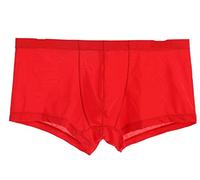 Kwelt Shorts pour Hommes Boxer Shorts Hommes Sexy Transparent Taille Basse Transparent Boxer Shorts Boxer Slips sous-vêtements Respirant sous-vêtements
