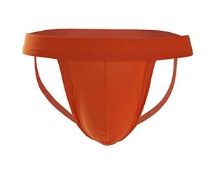 Kwelt String G pour homme - Sous-vêtement de sport confortable - Orange - L