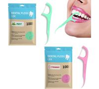 Kwex-200 Pcs Fil Dentaire Cure-Dents De Soie Dentaire Bâton De Dents Pour Les Soins Bucco-Dentaires,Le Nettoyage Des Dents