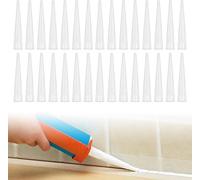 KWEX-30 pièces Embouts de Cartouche en Silicone, Tuyaux pour Cartouches en Silicone, Applicateur de Buses en Silicone, Embouts de Rechange pour Buses, Buses de Scellement (Transparent)