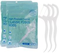Kwex-400pcs Fils Dentaire Avec Manche, Dental Floss, Cure Dent En Soie Pour Une Hygiène Bucco-Dentaire Optimale, Nettoyage Efficace Des Dents Et Gencives, Facile À Utiliser Et Durable