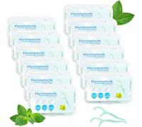 Kwex-600 Pcs Fil Dentaires À La Menthe Porte, Fil Dentaire Avec Manche, Cure Dent Plastique, Fils Dentaires,Dental Floss Picks Fils Interdentaires