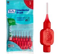 Kwex-Brossettes Interdentaires, Originales, Rouge 0.5mm/Iso 2, 8pcs, Élimine La Plaque Dentaire, Nettoyage Efficace Entre Les Dents, Pour Espaces Serrés