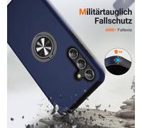 Kwex-Coque De Protection Pour Samsung Galaxy A35, Résistance Aux Rayures Et Aux Chutes Housse Fine Avec Support Pour Samsung Galaxy A35,Bleu
