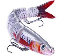 Kwex-Leurres De Pêche Bioniques, Leurres De Pêche Multi Articulé Bionic À Couler Lent Au Brochet, Leurre Peche Carnassier Pour Bar, Perche, Truite, Appâts De Natation En Eau Douce Et Salée