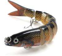 Kwex-Leurres De Pêche Bioniques, Leurres De Pêche Multi Articulé Bionic À Couler Lent Au Brochet, Leurre Peche Carnassier Pour Bar, Perche, Truite, Appâts De Natation En Eau Douce Et Salée