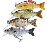 Kwex-Leurres De Pêche Pour Eau Douce Et Eau Salée, Swimbait Réaliste Pour Bar, Truite, Crapet, Leurre De Pêche À L'achigan À Enfoncement Lent, Cadeaux De Pêche Incroyables Pour Hommes