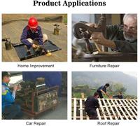 KWEX-Lot de 2 maillets en caoutchouc - Double tête - Marteau en plastique - Manche en tube d'acier - Pour cuir, bois, bijoux, plastique - Taille : 25 mm + 35 mm