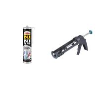 KWEX-Ni Clou Ni Vis Fix Crystal (cartouche de 290 g) ¿ Colle de fixation extra forte & wolfcraft 4351000 - Pistolet à Cartouche MG 100 - Cartouches de 310 ML - Pression max. 130 kg