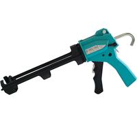 KWEX-Pistolet à mastic professionnel double mode (anti-goutte et conventionnel) avec poussée 10:1, 135 kg (1350N), support rotatif à 360 degrés, couteau de coupe intégré pour cartouches