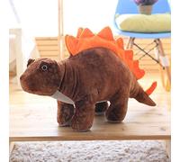 KWIBYBGS Poupée Dinosaure en Peluche,Annosaure T-Rex Triceratops, Bouche Ouverte, Impressréaliste, Cadeau Dino Debout, 40-110Cm/Triceratopsbrown/40Cm