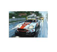 KWID Poster Supercar pour Aston Martin DBR9 - Voiture de sport - Peinture décorative sur toile - Poster mural et image d'art - Décoration moderne pour chambre à coucher familiale - 30 x 45 cm