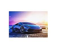 KWID Poster Supercar pour voiture de sport Lamborghini Aventador - Peinture décorative sur toile - Impression moderne pour chambre à coucher - 30 x 45 cm