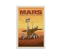KWID Poster vintage NASA 2003 Mars Opportunity Rover - Impression sur toile murale moderne pour chambre à coucher - 30 x 45 cm