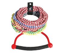 Kwik Tek Airhead Ahsr-8 Ski Nautique Corde avec poignée en Caoutchouc Diamant, 8 Section (75 ')