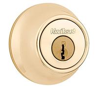 Kwikset 660 3 SCAL SCS Pêne dormant monocylindre, laiton poli